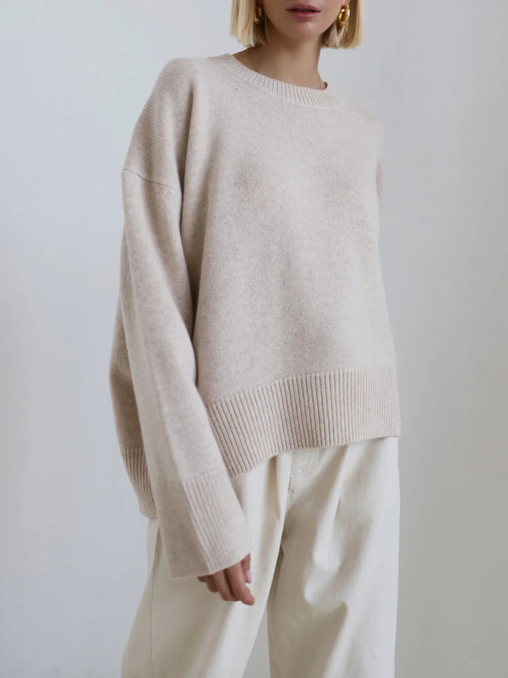 Oversized Knit O-Neck Sweater