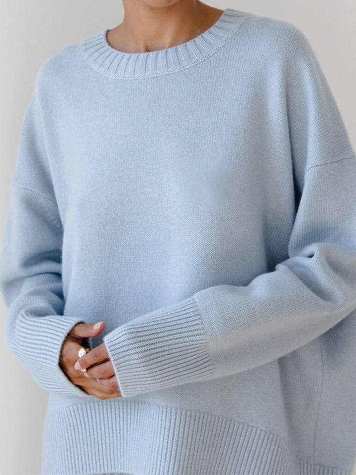 Oversized Knit O-Neck Sweater