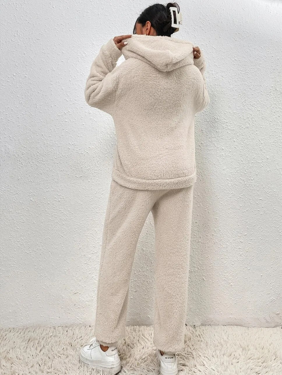 Soft Fleece Two-Piece Lounge Set
