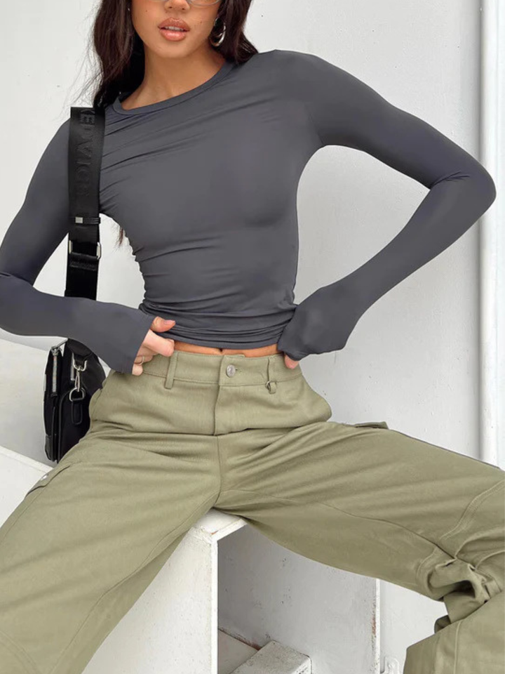 Slim Long-Sleeve O-Neck Base Tee